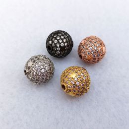 connect ball NZ - CZ Micro pave charm Ball shape connectors charm Accessories for Making DIY Bracelet Necklace Jewelry Finding CT524
