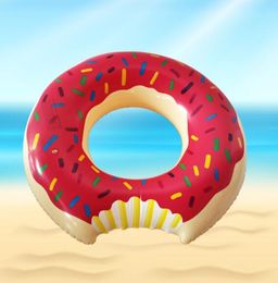 Summer water sport inflatable floats tubes kids Donut Swimming ring summer swim pool toy for baby water floating riding toy