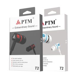 PTM T2 Stereo Earphone Super Bass Headphones with microphone Gaming Headset for Mobile Phone