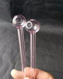 Thick 15cm pink Glass Oil Burner pipes oil Tube pipes Glass Nail Oil Burner Pipe Colorful Pipes