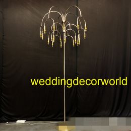 New style 210cm High quality tall wedding candelabra centerpiece party decor crystal table light for event hall and wedding stage decor0991