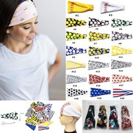 Free Baseball Sports Headband Women Men Softball Football Team Hair Bands Sweat Headbands Yoga Fitness Scarf Sport Towel