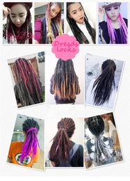 Dread Crochet Hair Extensions Soft Dreadlocks Crochet Braids Jumbo Dread Hairstyle Ombre Color Synthetic Faux Locs Braiding Extensions