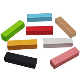 50Pcs Mini Gift Colourful Kraft Paper Packaging Boxes 2*2*8.5cm Lipstick Paperboard Packing Boxes for Wedding Party Anniversary Package