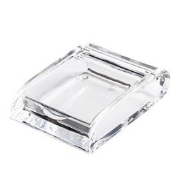 Transparent Acrylic Crystal Desktop Storage Box Cigarette Case Portable Protective Shell Luxury Decoration Preroll Tobacco Smoking Holder