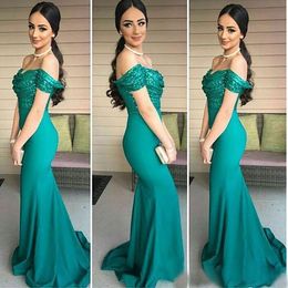 Custom Made Hunter Green Sequins Cheap Bridesmaid Dresses Sexy Stretch Satin Formal Party Gowns Prom Dresses BD8937