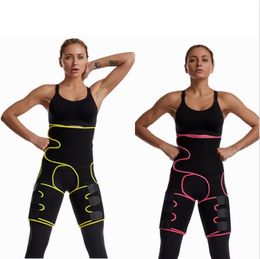 2020 new 3 in 1 Waist Thigh Trimmers Waist Trainer Butt Lifter and Hips Burn Fat 2 Size Fat Burner Leg Slimming by dhl