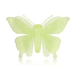 6PCS 3D Luminous Butterfly Shape Decorations Fluorescent Wall Stickers