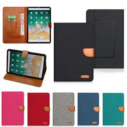 Universal Flip Stand PU Leather Tablet Cases For iPad 10 10.2 Mini 6 Pro 9.7 Samsung Galaxy Tab 7 8 9 10 inch Card Slot Kickstand Phone Cases