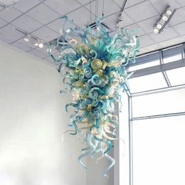AC 110V 120V 220V 240V Handmade Blown Glass LED Chandelier Light Custom Made Glass Shade Home Decor Glass Pendant Lamps for Sale AC 110V 120V 220V 240V Handmade Blown Glass LED Chandelier Light Custom Made Glass Shade Home Decor Glass Pendant Lamps for Sale