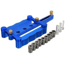 Freeshipping Dowelling Jig Starfall Self Centering Dowelling Jig for Corner T-butt and edge Connexions 6/8/10mm Drill Set