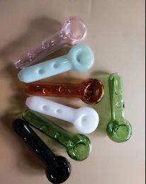 Colour hole hole pipe bongs accessories , Unique Oil Burner Glass Bongs Pipes Water Pipes Glass Pipe Oil Rigs Smoking with Dropper