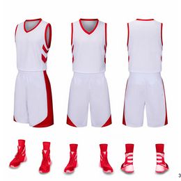 2019 New Blank Basketball jerseys printed logo Mens size S-XXL cheap price fast shipping good quality NEW WHITE RED NWR001AA12