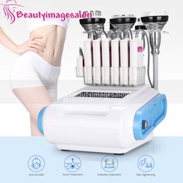 8 IN 1 Cavitation 40K Vacuum RF Hot Cold Hammer LED Laser Body Sliming Beauty Machine