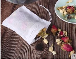 100Pcs/pack Tea Bags 5.5*7CM Non-woven Fabric Empty Scented Teabags With String Heal Seal Philtre for Herb Loose Tea Bolsas Kitchen SN2746
