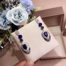 Wholesal and American fashion new high carbon diamond earrings star with imported sub-gold diamond set diamond earrings luxury custom S925 s