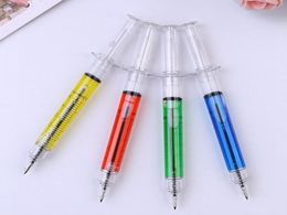 Creative Ballpoint Pens syringe needle Ballpoint Pens needle ball pen trick of children's toys for students
