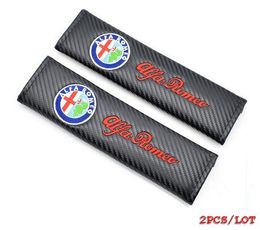 Car Sticker Seat Belt Cover case carbon For alfa romeo 159 147 156 giulietta 147 159 mito GT Q2 excellent car styling Auto Accessories