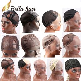 Bella Hair Professional Lace Wig Caps for Making Wig Different Types Lace Colour Black/Brown/Blonde Swiss Lace Cap Size L/M/S