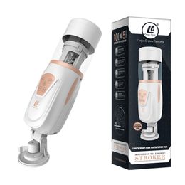 For Big Dick Powerful Air Sucking Male Masturbator Hands Free Rotating Sex Machine Automatic Piston Telescopics Sex Toys for men T191223