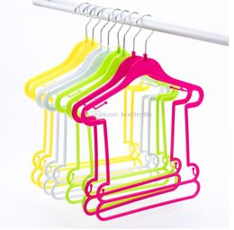Plastic Kids Clothes Hangers Children Clothes Laundry Hooks Wardrobe Clothing Drying Rack Plastic Kids Clothes Hangers