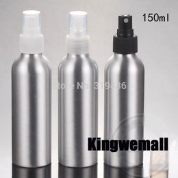 300pcs/lot 150ml refillable perfume atomizer metal aluminum spray travel bottles for cosmetic sprayer