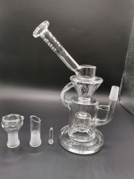 9In Glass Bongs Hookahs Showerhead Inline Perc Percolator Dap Rigs 14mm Male Joint for Water Pipes