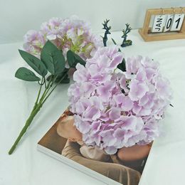 Wholesale wedding decoration artificial Flowers Bouquet 5 Heads Hydrange for wedding decorations good quality silk flower