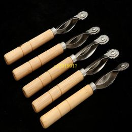 200pcs Sewing Tool Kit With Wood Handle Practical Serrate Edge Pattern Tracer Tracing Wheel Tailor Stitch Marker