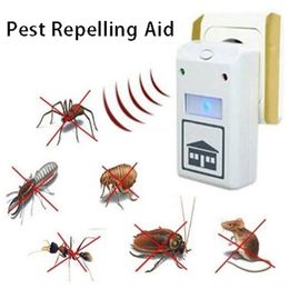 Electronic Ultrasonic Pest Reject Pest Repelling Aid Pest Control Household Spiders Rats Mice Animal Repeller Mouse Trap DBC BH3655