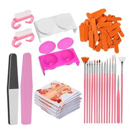 Nail Brushes File Disposable Supply Nail Art Extension Supply Manicure Tool Nail Complete Set Practise Beginner