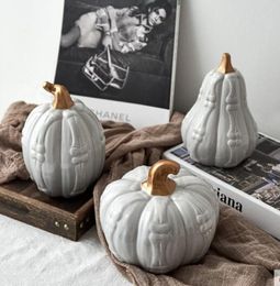 Nordic creative pumpkin ornaments home living room wine cabinet decoration ornaments modern minimalist desktop TV cabinet furnishings