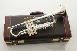 Hot Sell LT180S-37 Trumpet B Flat Silver Plated Professional Trumpet Musical Instruments with Case