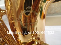 SUZUKI Alto Saxophone Students Musical instruments Eb Tune Brass Gold Lacquer New Sax with Case Mouthpiece Free Shipping