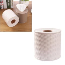 Tissue Box Round Napkin Holder Tissue Paper Storage Containers Box Home Organiser Decoration Tools