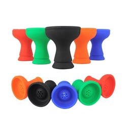 5ps Hookah Silicone Windproof Hookah Bowls Replaceable Tinfoil Shisha Accessories Bong General Hookah Sillicone For Bongs Accessories