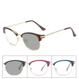 Wholesale- Finished cat Women Myopia Eyeglasses Frame with Colour lens Sun glasses Eyewear FML