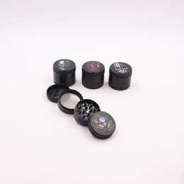 Black Skull Pattern Herb Grind Spice Miller Grinder Crusher Grinding Chopped For Bong Cigarette Tobacco Smoking Hot Cake DHL Free