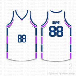 Top Custom Basketball Jerseys Mens Embroidery Logos Jersey Free Shipping Cheap wholesale Any name any number Size S-XXL obsf