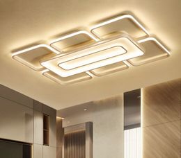 Rectangle Modern led ceiling lights for living room bedroom white or coffee finished square ceiling lamp MYY