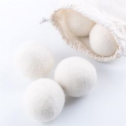 6cm 7cm 7.5cm 8cm 10cm Wool Dryer Balls Organic Natural Fabric Softener Static Laundry Dryer Ball Helps Dry Clothes in Laundry Quicker