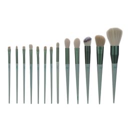 Makeup Brushes 13pcs/set Professional green Brush Set Makeup Foundation Powder Beauty Tools Cosmetic Brush Kits