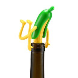 Corn Shape Wine Stopper Creative Designer Champagne Wine Bottle Stopper Party Home Kitchen Bar Tools HHA1034