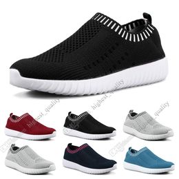 Best selling large size women's shoes flying women sneakers one foot breathable lightweight casual sports shoes running shoes Two