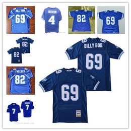 Cheap West Canaan Coyotes Varsity Movie Football 69 BILLY BOB 82 Charlie Tweeder 4 Jonathan Moxon 7 Lance Harbour All Stitched Sewn Jerseys