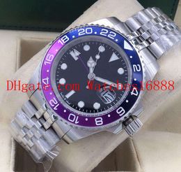 2 color 126710BLNR 126710BLRO m126710blnr 116710LN 40mm ceramic Bezel Black Dial Asian 2813 Automatic Mens Watch watches