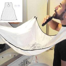120x80cm Bath Pillows Man Bathroom Beard Bib High-Grade Waterproof Polyester Pongee Beard Care Trimmer Hair Shave Apron