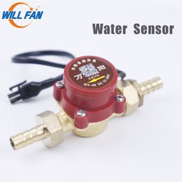 Will Fan Water Sensor 10mm Thread Connector Flow Switch Protect Co2 Laser Tube And Laser Engraving Cutting Machine