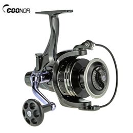 COONOR 12BB Ball Bearings Fishing Reel GT 4:7:1 Carp Spinning Reel Right/Left Handle carrete de pesca for Salt/Fresh Water