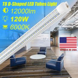 SUNWAY-CN , D-Shaped Integrate T8 LED Tube 4 8 Feet LED Fluorescent Lamp 120W 8ft 3rows LED Light Tubes Cooler Door Lighting